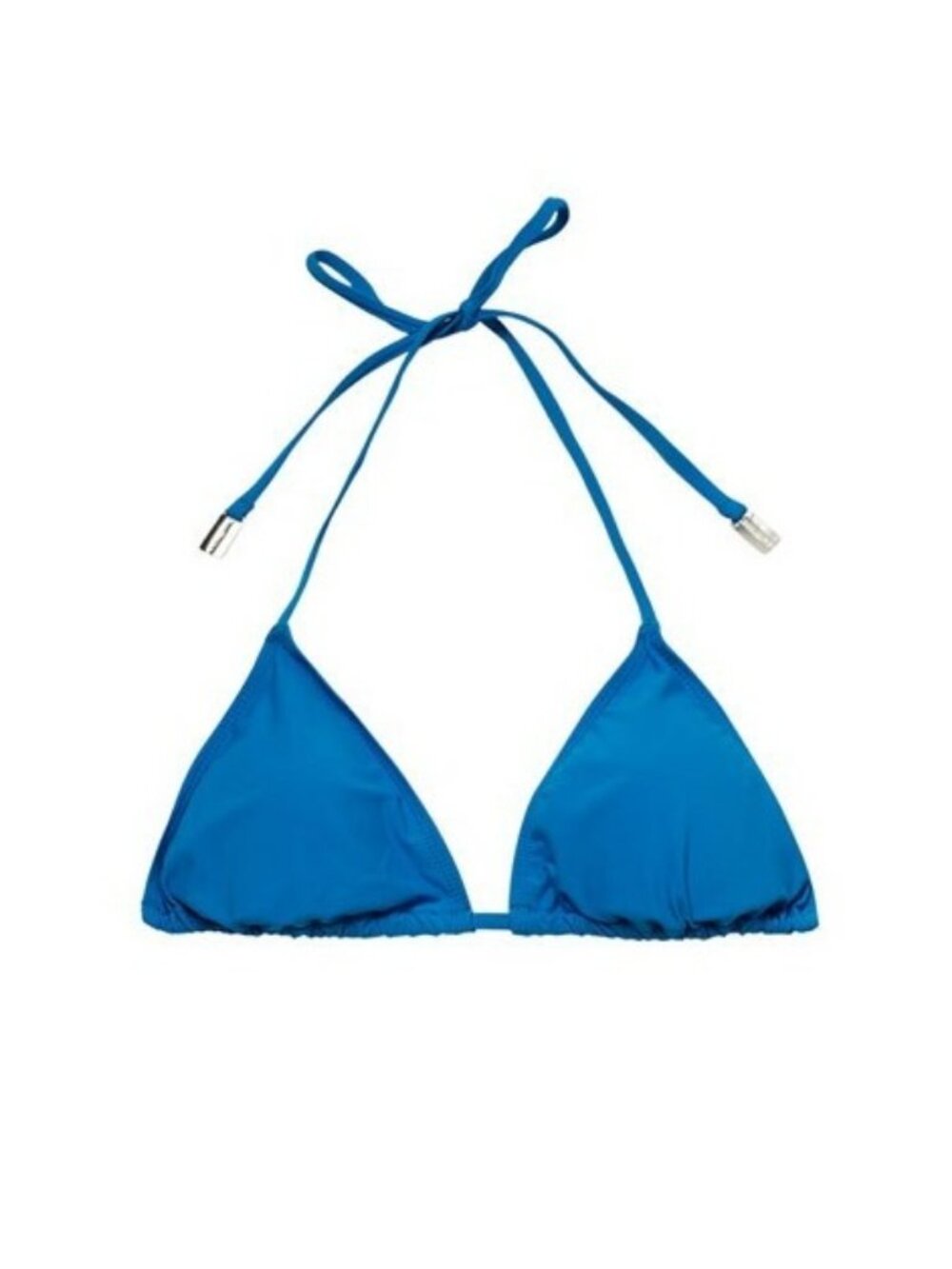 Zimmermann Triangle Bikini Top Marina Blue Halter Padded NWT S